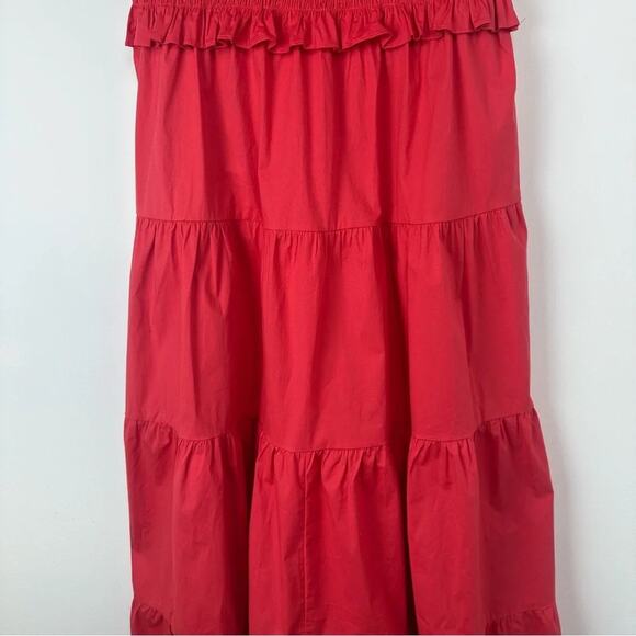 Tuckernuck Red Midi Dress with Bow Straps - Picture 4 of 6